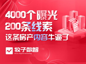 4000个曝光、200条线索，这条房产内容牛逼了