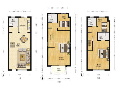 绿地观堂花苑，4室2厅2卫，171.00㎡，毛坯，售价360万