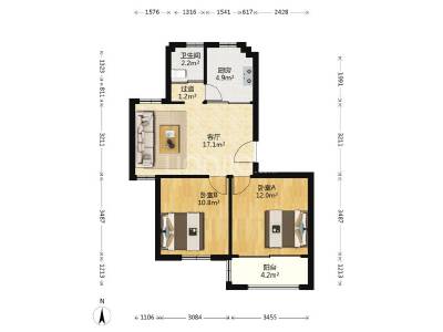 望童北苑一期，2室1厅1卫，79.75㎡，精装，售价220.00万