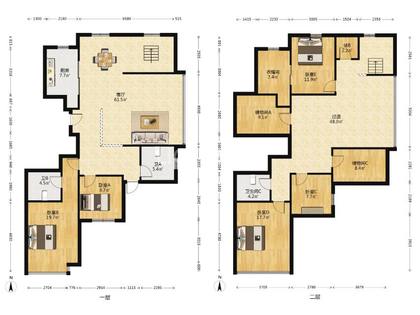 盛世华城，6室2厅2卫，191.14㎡，精装，售价398万 二手房