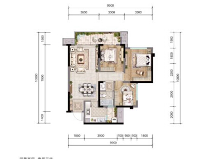 城北电梯河景房 